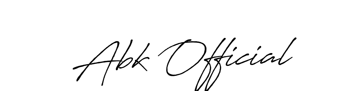 You should practise on your own different ways (Antro_Vectra_Bolder) to write your name (Abk Official) in signature. don't let someone else do it for you. Abk Official signature style 7 images and pictures png