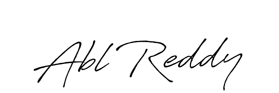 How to make Abl Reddy name signature. Use Antro_Vectra_Bolder style for creating short signs online. This is the latest handwritten sign. Abl Reddy signature style 7 images and pictures png