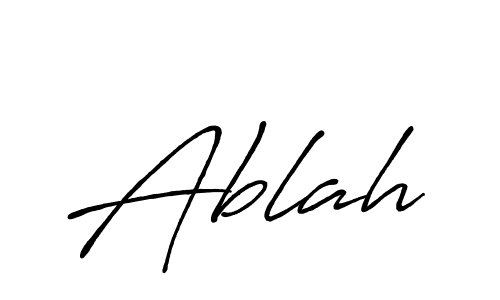 How to make Ablah signature? Antro_Vectra_Bolder is a professional autograph style. Create handwritten signature for Ablah name. Ablah signature style 7 images and pictures png