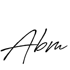 Make a beautiful signature design for name Abm. Use this online signature maker to create a handwritten signature for free. Abm signature style 7 images and pictures png