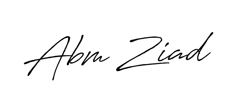 How to make Abm Ziad signature? Antro_Vectra_Bolder is a professional autograph style. Create handwritten signature for Abm Ziad name. Abm Ziad signature style 7 images and pictures png