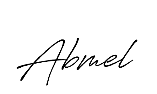 Abmel stylish signature style. Best Handwritten Sign (Antro_Vectra_Bolder) for my name. Handwritten Signature Collection Ideas for my name Abmel. Abmel signature style 7 images and pictures png