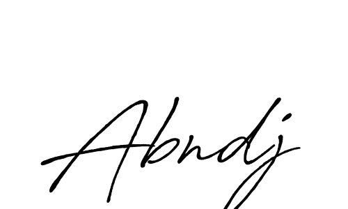 The best way (Antro_Vectra_Bolder) to make a short signature is to pick only two or three words in your name. The name Abndj include a total of six letters. For converting this name. Abndj signature style 7 images and pictures png