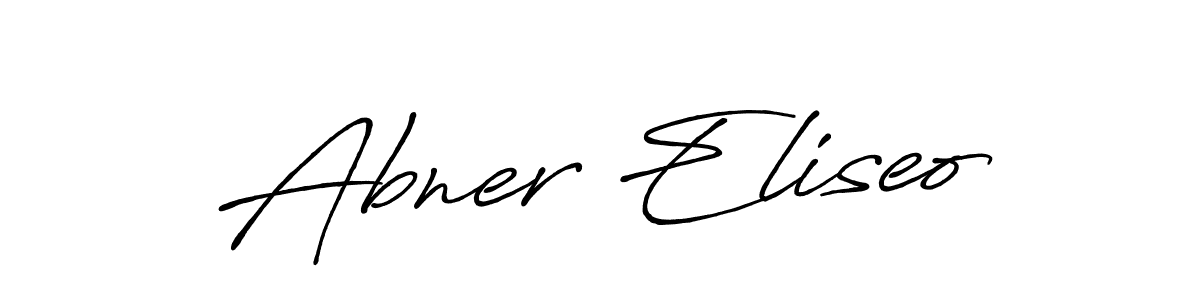 Also You can easily find your signature by using the search form. We will create Abner Eliseo name handwritten signature images for you free of cost using Antro_Vectra_Bolder sign style. Abner Eliseo signature style 7 images and pictures png