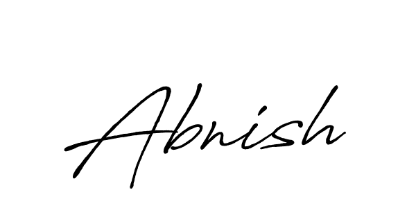 Once you've used our free online signature maker to create your best signature Antro_Vectra_Bolder style, it's time to enjoy all of the benefits that Abnish name signing documents. Abnish signature style 7 images and pictures png