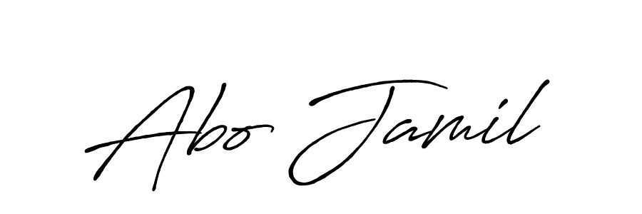 How to Draw Abo Jamil signature style? Antro_Vectra_Bolder is a latest design signature styles for name Abo Jamil. Abo Jamil signature style 7 images and pictures png