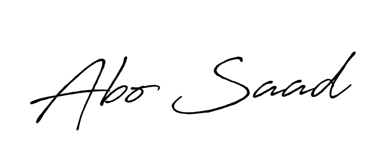 Also we have Abo Saad name is the best signature style. Create professional handwritten signature collection using Antro_Vectra_Bolder autograph style. Abo Saad signature style 7 images and pictures png