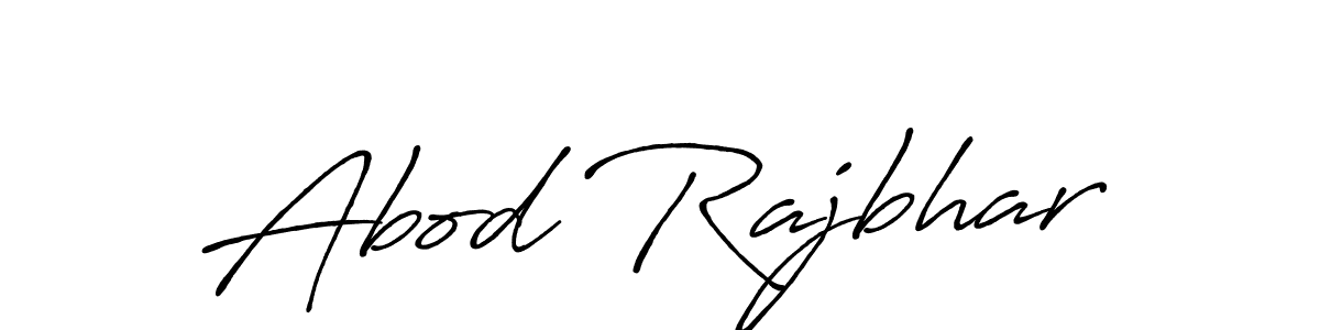 How to make Abod Rajbhar signature? Antro_Vectra_Bolder is a professional autograph style. Create handwritten signature for Abod Rajbhar name. Abod Rajbhar signature style 7 images and pictures png