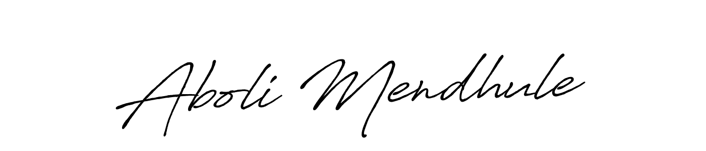 Once you've used our free online signature maker to create your best signature Antro_Vectra_Bolder style, it's time to enjoy all of the benefits that Aboli Mendhule name signing documents. Aboli Mendhule signature style 7 images and pictures png