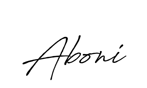 Make a beautiful signature design for name Aboni. With this signature (Antro_Vectra_Bolder) style, you can create a handwritten signature for free. Aboni signature style 7 images and pictures png