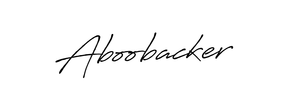 Aboobacker stylish signature style. Best Handwritten Sign (Antro_Vectra_Bolder) for my name. Handwritten Signature Collection Ideas for my name Aboobacker. Aboobacker signature style 7 images and pictures png