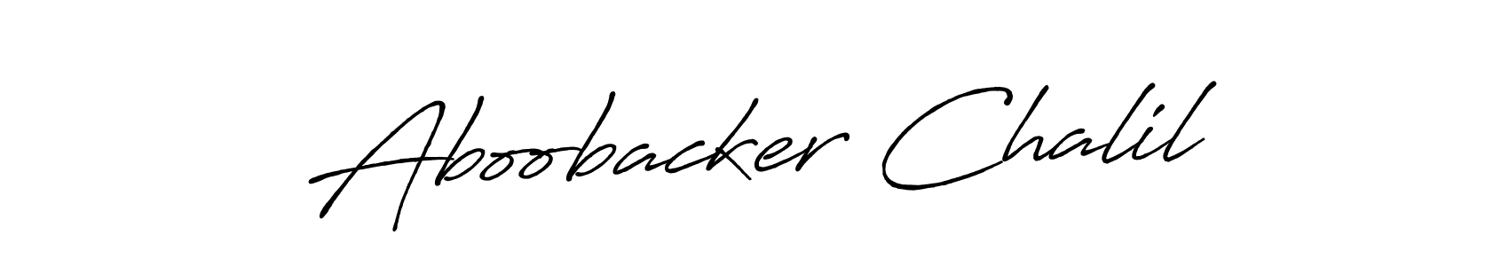 Once you've used our free online signature maker to create your best signature Antro_Vectra_Bolder style, it's time to enjoy all of the benefits that Aboobacker Chalil name signing documents. Aboobacker Chalil signature style 7 images and pictures png