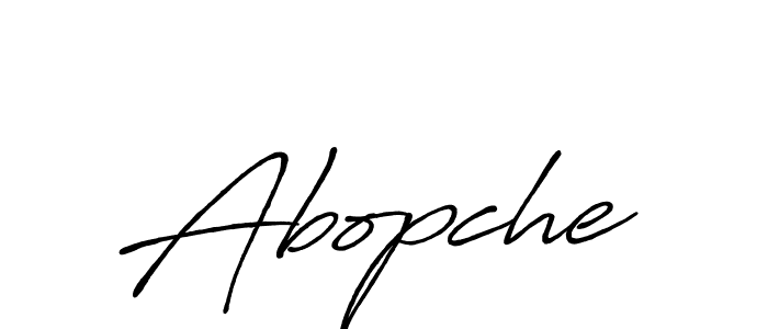 Antro_Vectra_Bolder is a professional signature style that is perfect for those who want to add a touch of class to their signature. It is also a great choice for those who want to make their signature more unique. Get Abopche name to fancy signature for free. Abopche signature style 7 images and pictures png