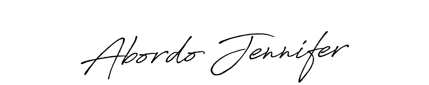 Abordo Jennifer stylish signature style. Best Handwritten Sign (Antro_Vectra_Bolder) for my name. Handwritten Signature Collection Ideas for my name Abordo Jennifer. Abordo Jennifer signature style 7 images and pictures png