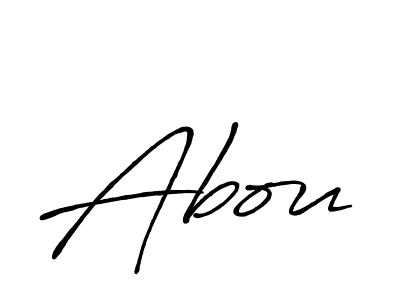 Also we have Abou name is the best signature style. Create professional handwritten signature collection using Antro_Vectra_Bolder autograph style. Abou signature style 7 images and pictures png