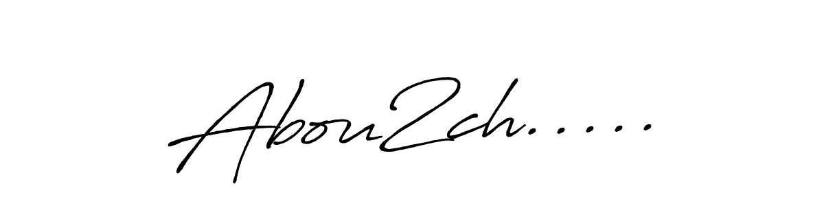 Use a signature maker to create a handwritten signature online. With this signature software, you can design (Antro_Vectra_Bolder) your own signature for name Abou2ch...... Abou2ch..... signature style 7 images and pictures png