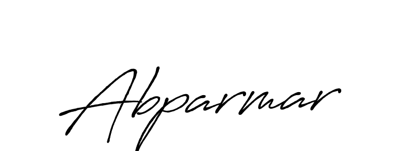 Create a beautiful signature design for name Abparmar. With this signature (Antro_Vectra_Bolder) fonts, you can make a handwritten signature for free. Abparmar signature style 7 images and pictures png