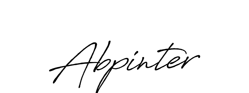 Create a beautiful signature design for name Abpinter. With this signature (Antro_Vectra_Bolder) fonts, you can make a handwritten signature for free. Abpinter signature style 7 images and pictures png
