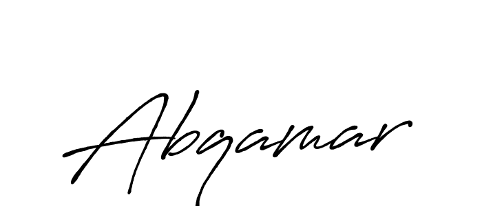 Abqamar stylish signature style. Best Handwritten Sign (Antro_Vectra_Bolder) for my name. Handwritten Signature Collection Ideas for my name Abqamar. Abqamar signature style 7 images and pictures png