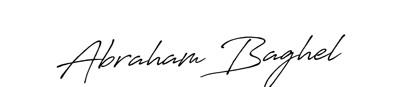 Use a signature maker to create a handwritten signature online. With this signature software, you can design (Antro_Vectra_Bolder) your own signature for name Abraham Baghel. Abraham Baghel signature style 7 images and pictures png