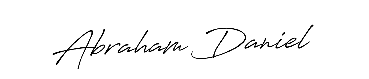 Make a beautiful signature design for name Abraham Daniel. With this signature (Antro_Vectra_Bolder) style, you can create a handwritten signature for free. Abraham Daniel signature style 7 images and pictures png