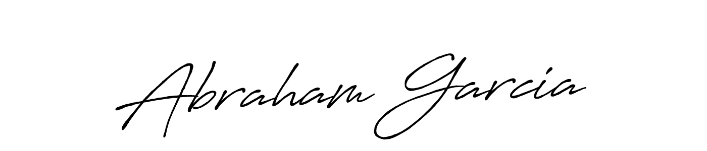 Create a beautiful signature design for name Abraham Garcia. With this signature (Antro_Vectra_Bolder) fonts, you can make a handwritten signature for free. Abraham Garcia signature style 7 images and pictures png