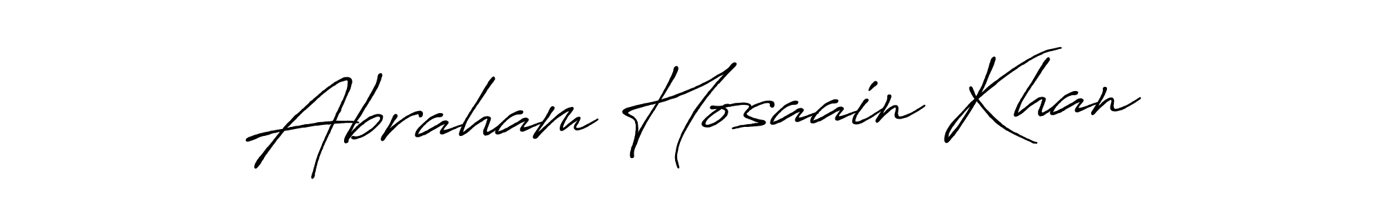 The best way (Antro_Vectra_Bolder) to make a short signature is to pick only two or three words in your name. The name Abraham Hosaain Khan include a total of six letters. For converting this name. Abraham Hosaain Khan signature style 7 images and pictures png