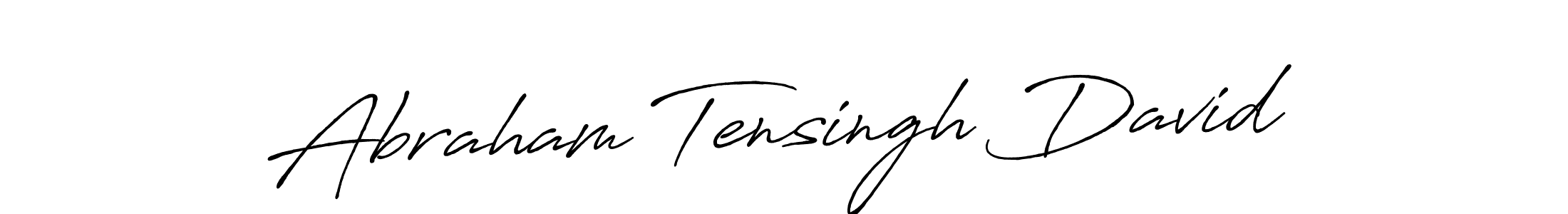 Use a signature maker to create a handwritten signature online. With this signature software, you can design (Antro_Vectra_Bolder) your own signature for name Abraham Tensingh David. Abraham Tensingh David signature style 7 images and pictures png