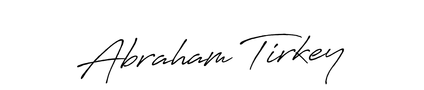 Use a signature maker to create a handwritten signature online. With this signature software, you can design (Antro_Vectra_Bolder) your own signature for name Abraham Tirkey. Abraham Tirkey signature style 7 images and pictures png