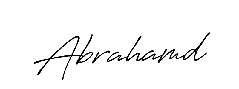 It looks lik you need a new signature style for name Abrahamd. Design unique handwritten (Antro_Vectra_Bolder) signature with our free signature maker in just a few clicks. Abrahamd signature style 7 images and pictures png