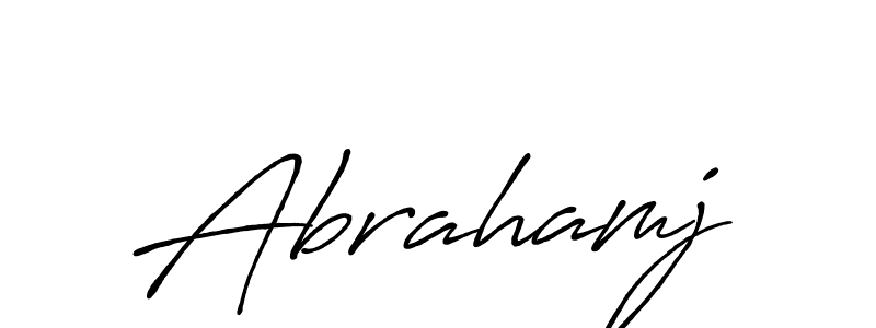 Antro_Vectra_Bolder is a professional signature style that is perfect for those who want to add a touch of class to their signature. It is also a great choice for those who want to make their signature more unique. Get Abrahamj name to fancy signature for free. Abrahamj signature style 7 images and pictures png