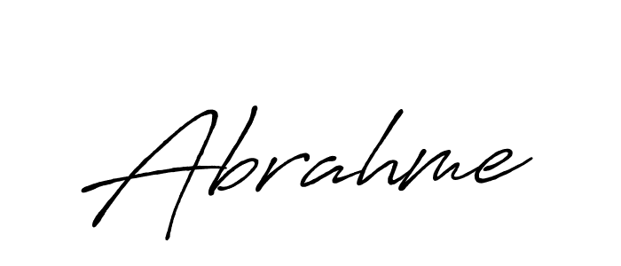 You should practise on your own different ways (Antro_Vectra_Bolder) to write your name (Abrahme) in signature. don't let someone else do it for you. Abrahme signature style 7 images and pictures png