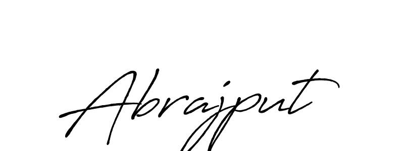 Also we have Abrajput name is the best signature style. Create professional handwritten signature collection using Antro_Vectra_Bolder autograph style. Abrajput signature style 7 images and pictures png