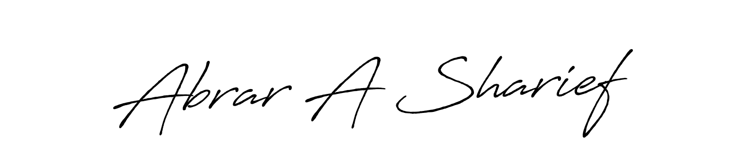 You should practise on your own different ways (Antro_Vectra_Bolder) to write your name (Abrar A Sharief) in signature. don't let someone else do it for you. Abrar A Sharief signature style 7 images and pictures png