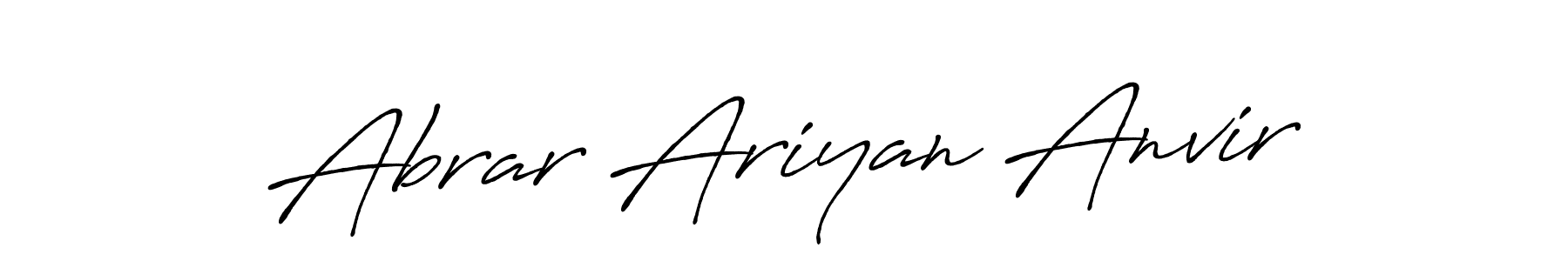 Also we have Abrar Ariyan Anvir name is the best signature style. Create professional handwritten signature collection using Antro_Vectra_Bolder autograph style. Abrar Ariyan Anvir signature style 7 images and pictures png