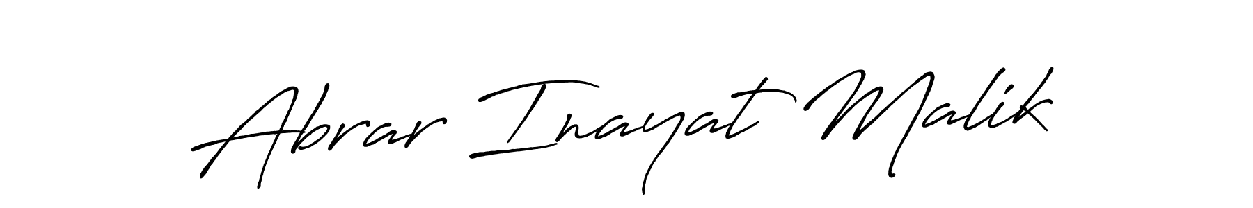 Abrar Inayat Malik stylish signature style. Best Handwritten Sign (Antro_Vectra_Bolder) for my name. Handwritten Signature Collection Ideas for my name Abrar Inayat Malik. Abrar Inayat Malik signature style 7 images and pictures png