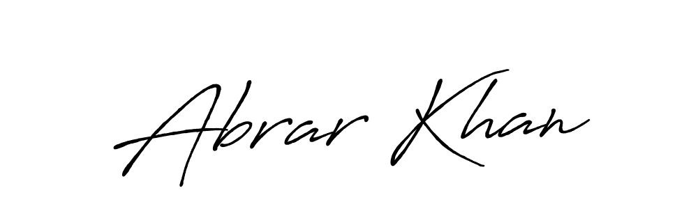 How to make Abrar Khan signature? Antro_Vectra_Bolder is a professional autograph style. Create handwritten signature for Abrar Khan name. Abrar Khan signature style 7 images and pictures png