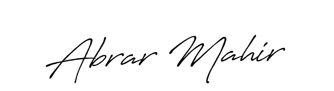 How to make Abrar Mahir signature? Antro_Vectra_Bolder is a professional autograph style. Create handwritten signature for Abrar Mahir name. Abrar Mahir signature style 7 images and pictures png