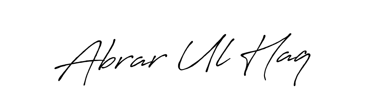 Use a signature maker to create a handwritten signature online. With this signature software, you can design (Antro_Vectra_Bolder) your own signature for name Abrar Ul Haq. Abrar Ul Haq signature style 7 images and pictures png