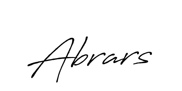 Make a beautiful signature design for name Abrars. With this signature (Antro_Vectra_Bolder) style, you can create a handwritten signature for free. Abrars signature style 7 images and pictures png