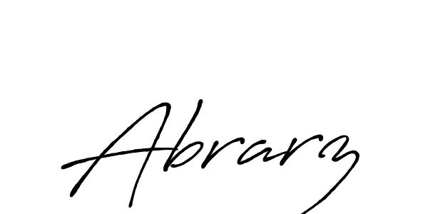 The best way (Antro_Vectra_Bolder) to make a short signature is to pick only two or three words in your name. The name Abrarz include a total of six letters. For converting this name. Abrarz signature style 7 images and pictures png