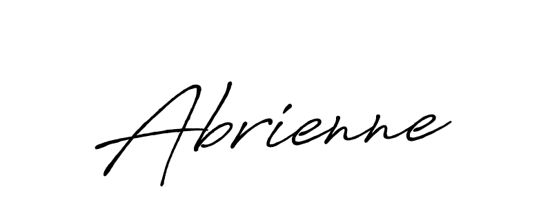 Abrienne stylish signature style. Best Handwritten Sign (Antro_Vectra_Bolder) for my name. Handwritten Signature Collection Ideas for my name Abrienne. Abrienne signature style 7 images and pictures png