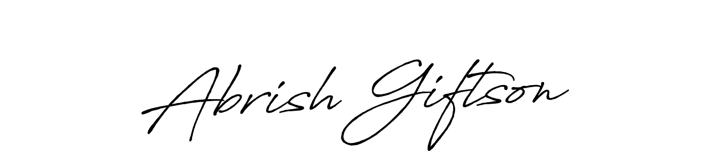See photos of Abrish Giftson official signature by Spectra . Check more albums & portfolios. Read reviews & check more about Antro_Vectra_Bolder font. Abrish Giftson signature style 7 images and pictures png