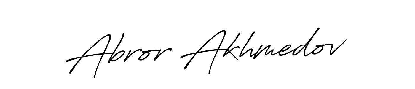 It looks lik you need a new signature style for name Abror Akhmedov. Design unique handwritten (Antro_Vectra_Bolder) signature with our free signature maker in just a few clicks. Abror Akhmedov signature style 7 images and pictures png