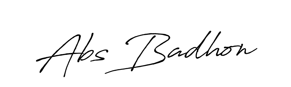 Similarly Antro_Vectra_Bolder is the best handwritten signature design. Signature creator online .You can use it as an online autograph creator for name Abs Badhon. Abs Badhon signature style 7 images and pictures png