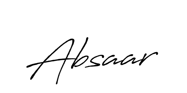 Also You can easily find your signature by using the search form. We will create Absaar name handwritten signature images for you free of cost using Antro_Vectra_Bolder sign style. Absaar signature style 7 images and pictures png