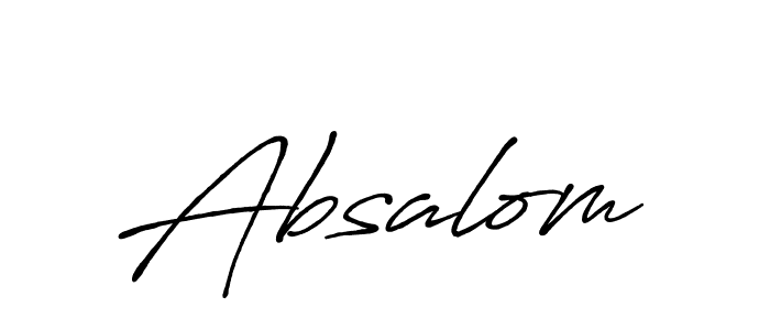 The best way (Antro_Vectra_Bolder) to make a short signature is to pick only two or three words in your name. The name Absalom include a total of six letters. For converting this name. Absalom signature style 7 images and pictures png