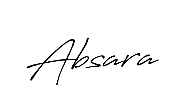 How to make Absara name signature. Use Antro_Vectra_Bolder style for creating short signs online. This is the latest handwritten sign. Absara signature style 7 images and pictures png