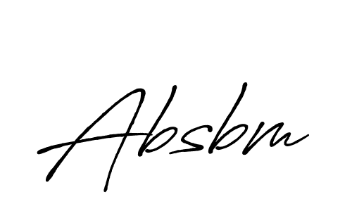 Once you've used our free online signature maker to create your best signature Antro_Vectra_Bolder style, it's time to enjoy all of the benefits that Absbm name signing documents. Absbm signature style 7 images and pictures png