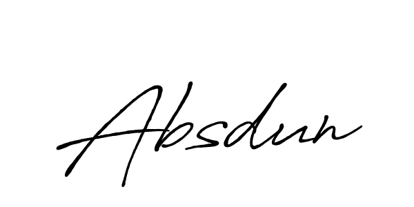 The best way (Antro_Vectra_Bolder) to make a short signature is to pick only two or three words in your name. The name Absdun include a total of six letters. For converting this name. Absdun signature style 7 images and pictures png
